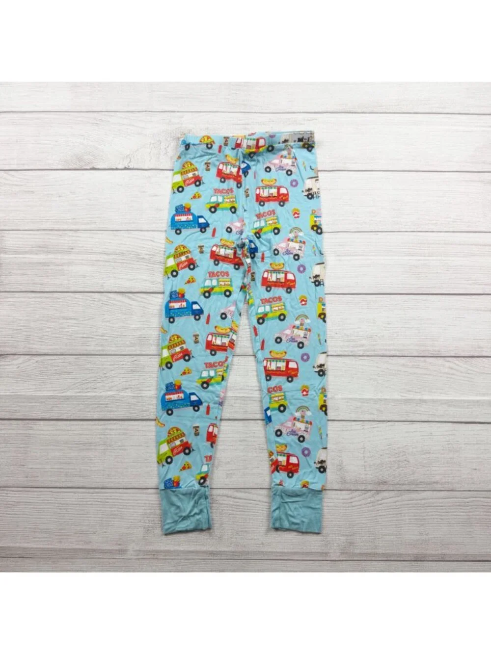 Kiki + Lulu Kids Food Truck Pajama Set Soft Bamboo Viscose Snug Fit 7-8